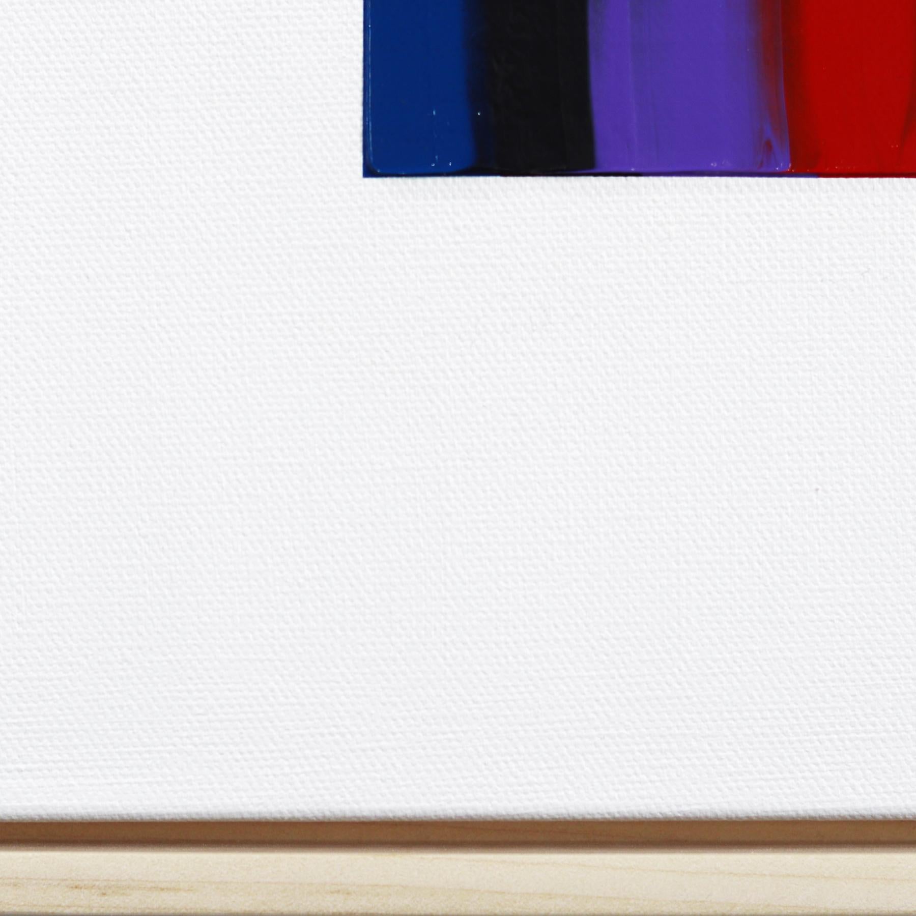 I Hear Poems About Persecution & Forgiveness - Framed Colorful Abstract Art For Sale 3