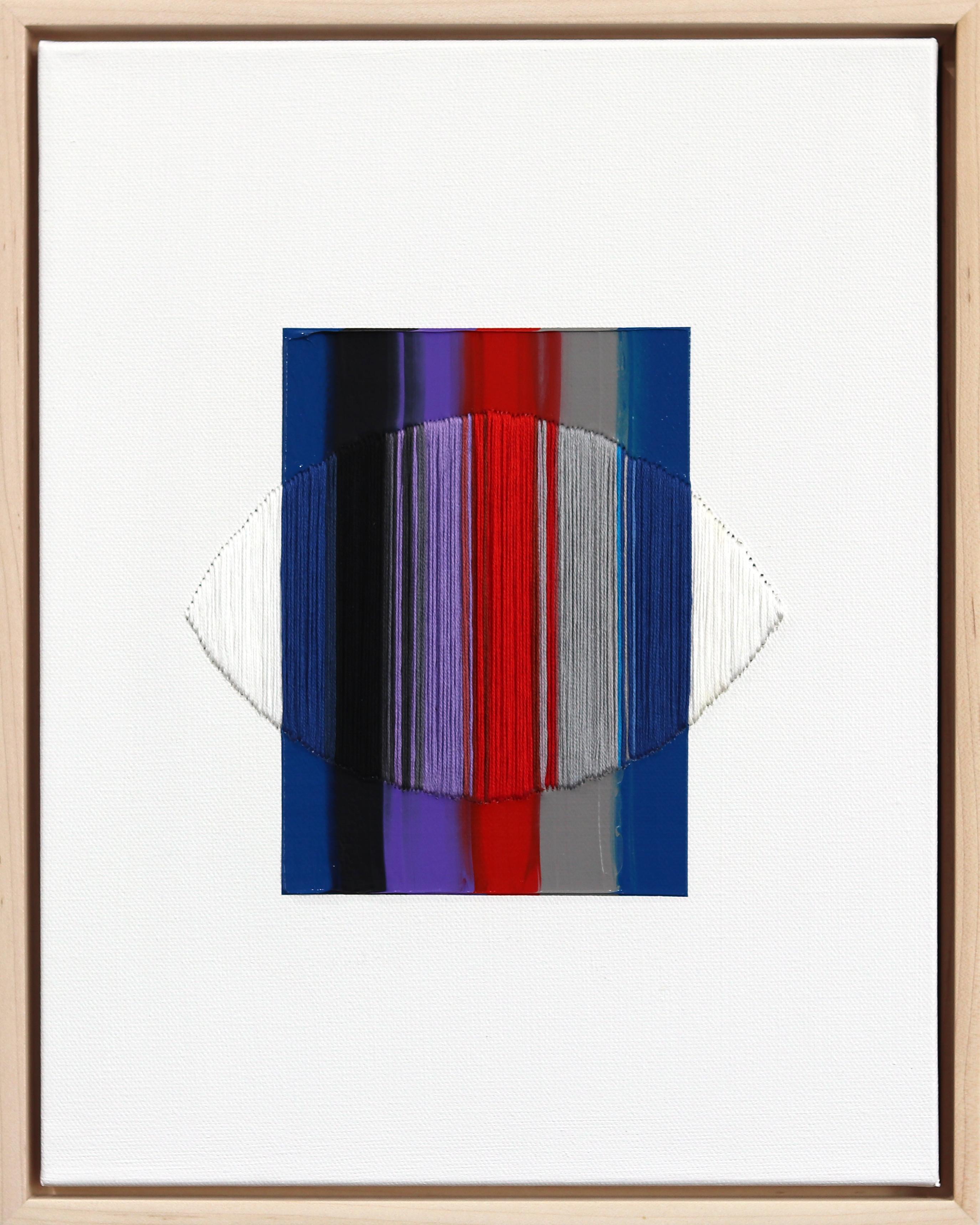 Escucho poemas sobre la persecución y el perdón - Arte abstracto de colores enmarcado