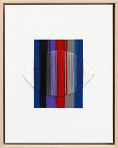 Escucho poemas sobre la persecución y el perdón - Arte abstracto de colores enmarcado