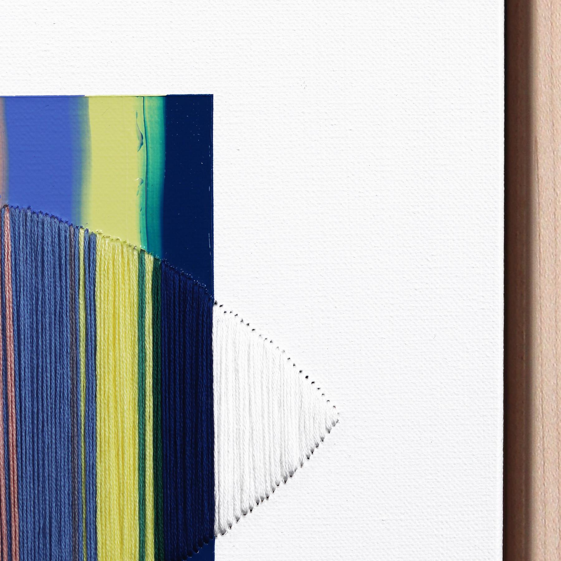 I've Walked Every Walkable Bridge - Framed Colorful Abstract Art For Sale 1