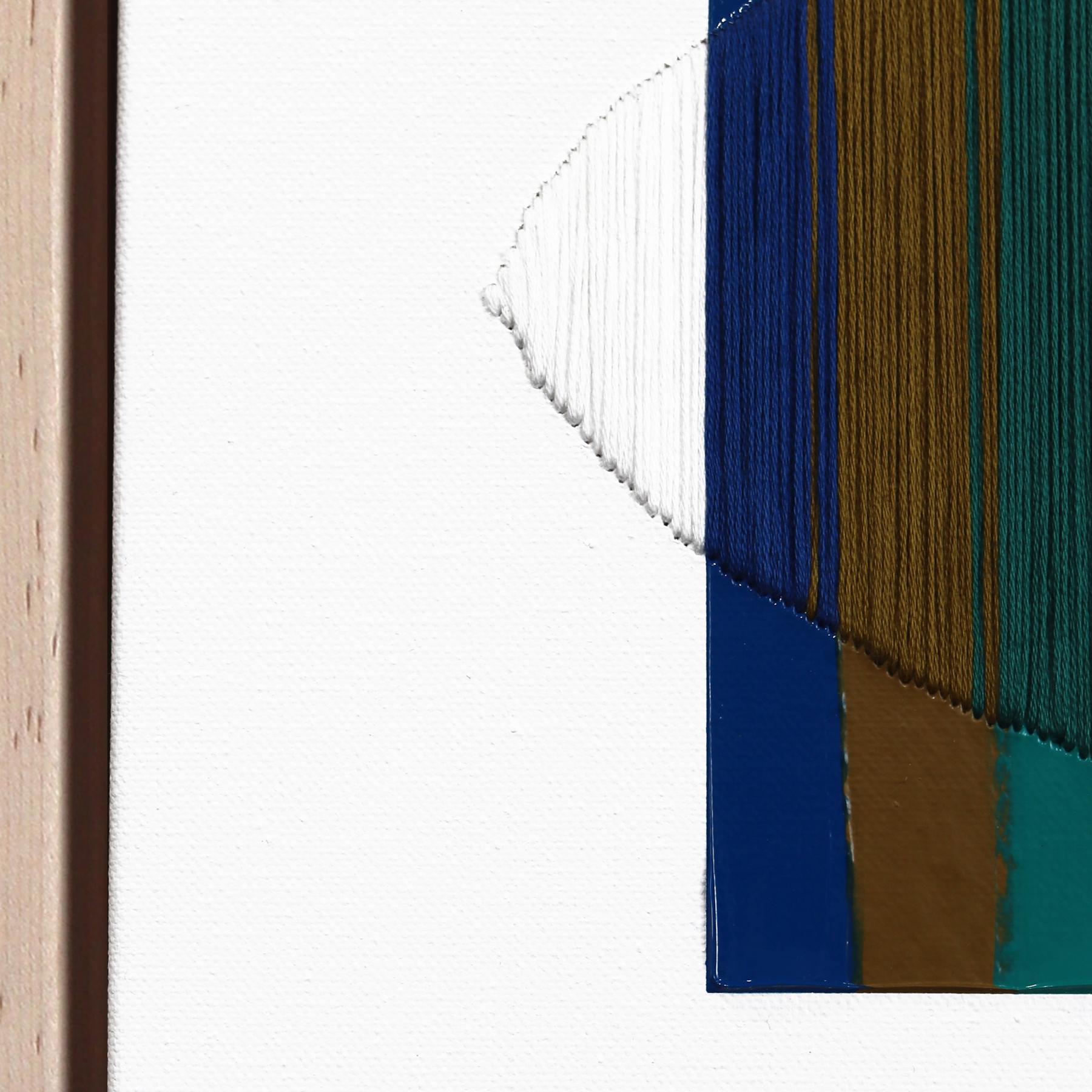 I've Walked Every Walkable Bridge - Framed Colorful Abstract Art For Sale 3