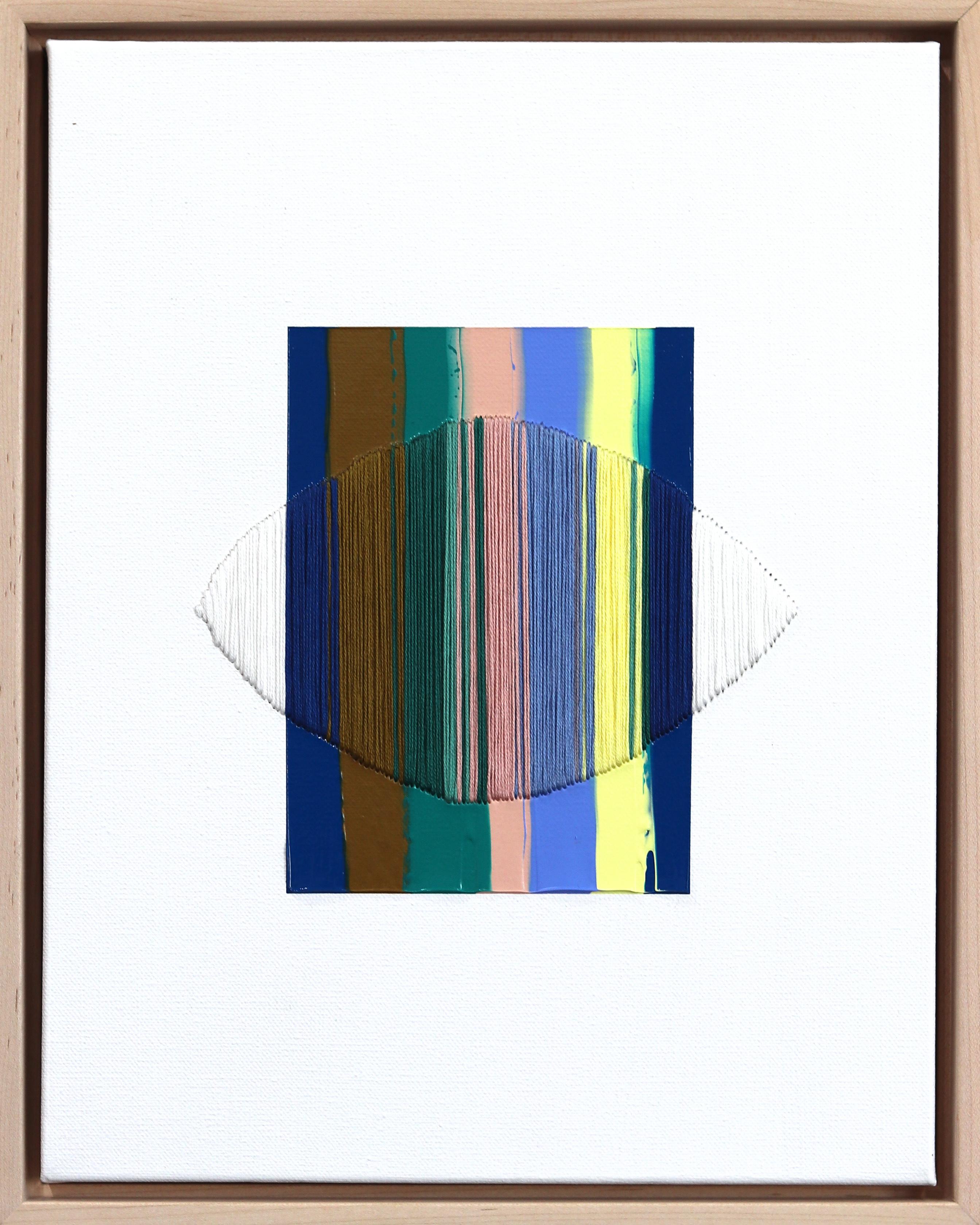 He caminado por todos los puentes transitables - Arte abstracto de colores enmarcado
