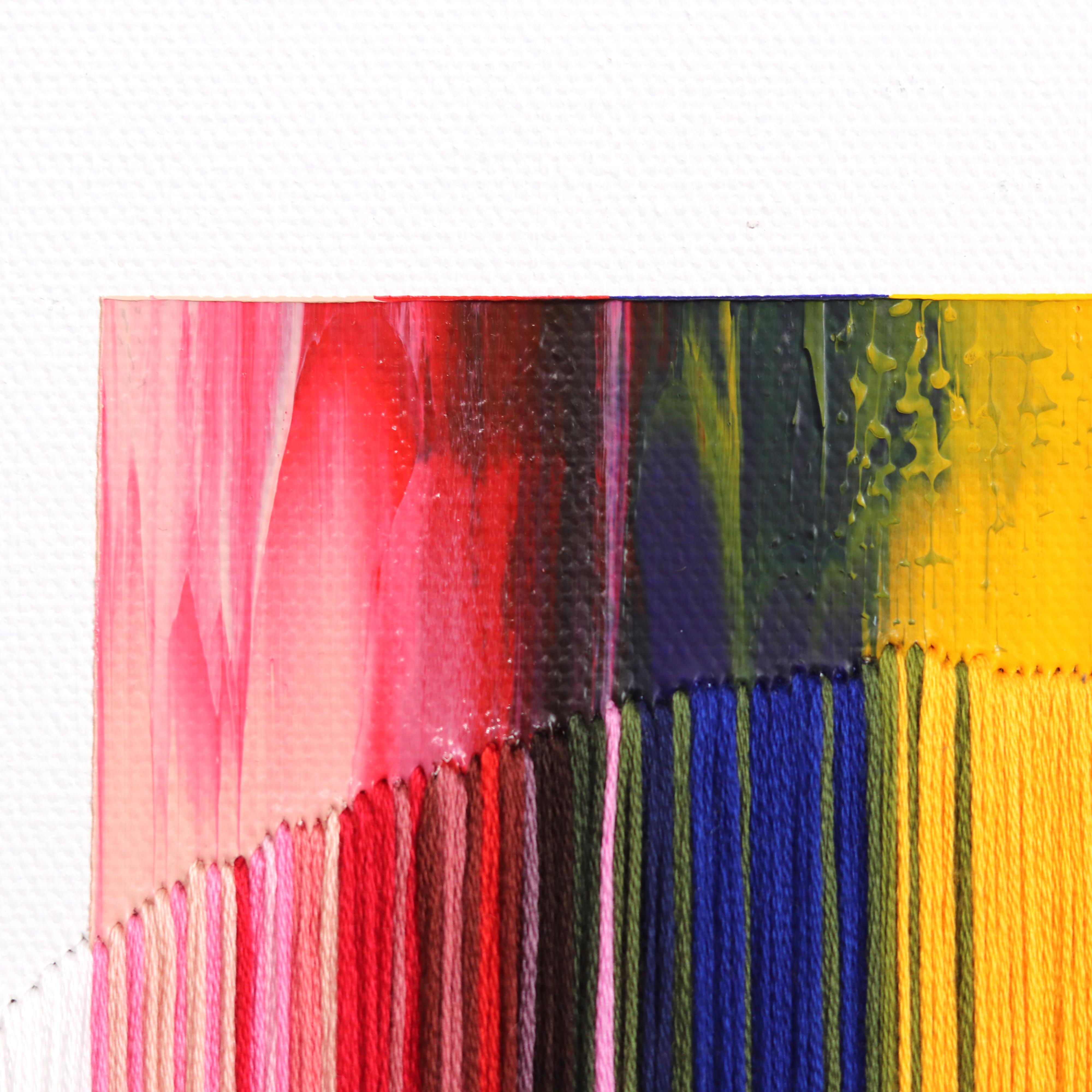 Poor Metronomes of Color - Framed Abstract Contemporary Art For Sale 1