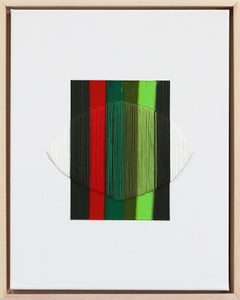 Las luces de Prospect Park - Arte abstracto de colores enmarcado