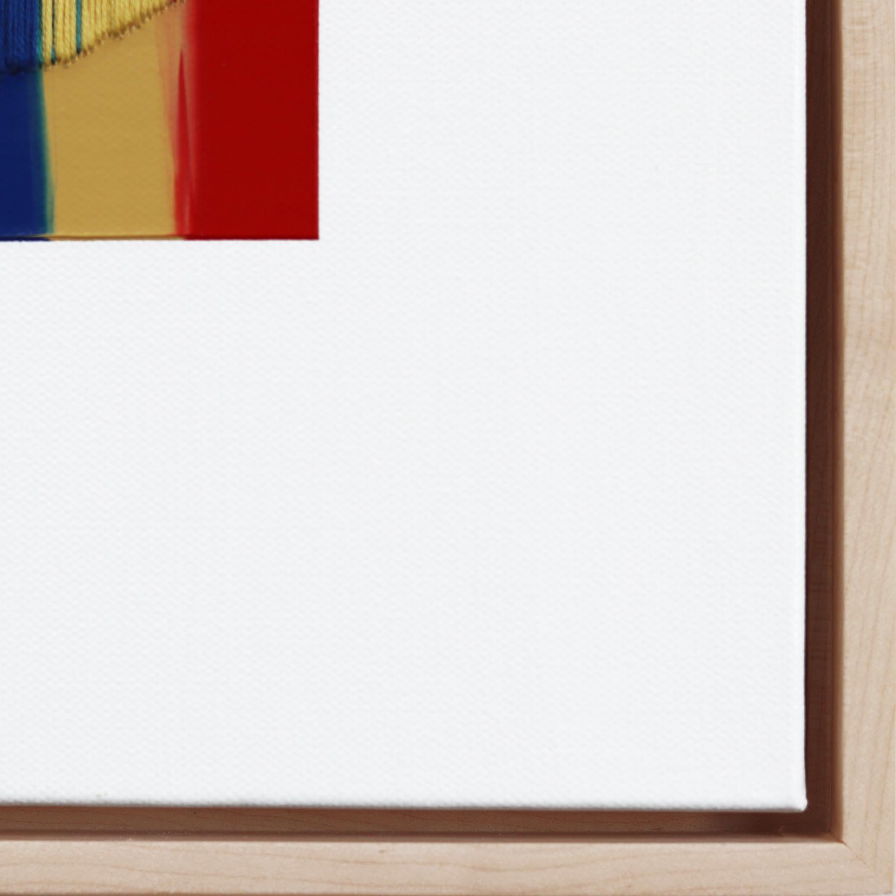 Le parole che il mio cuore stava chiamando - Arte astratta colorata con cornice in vendita 5