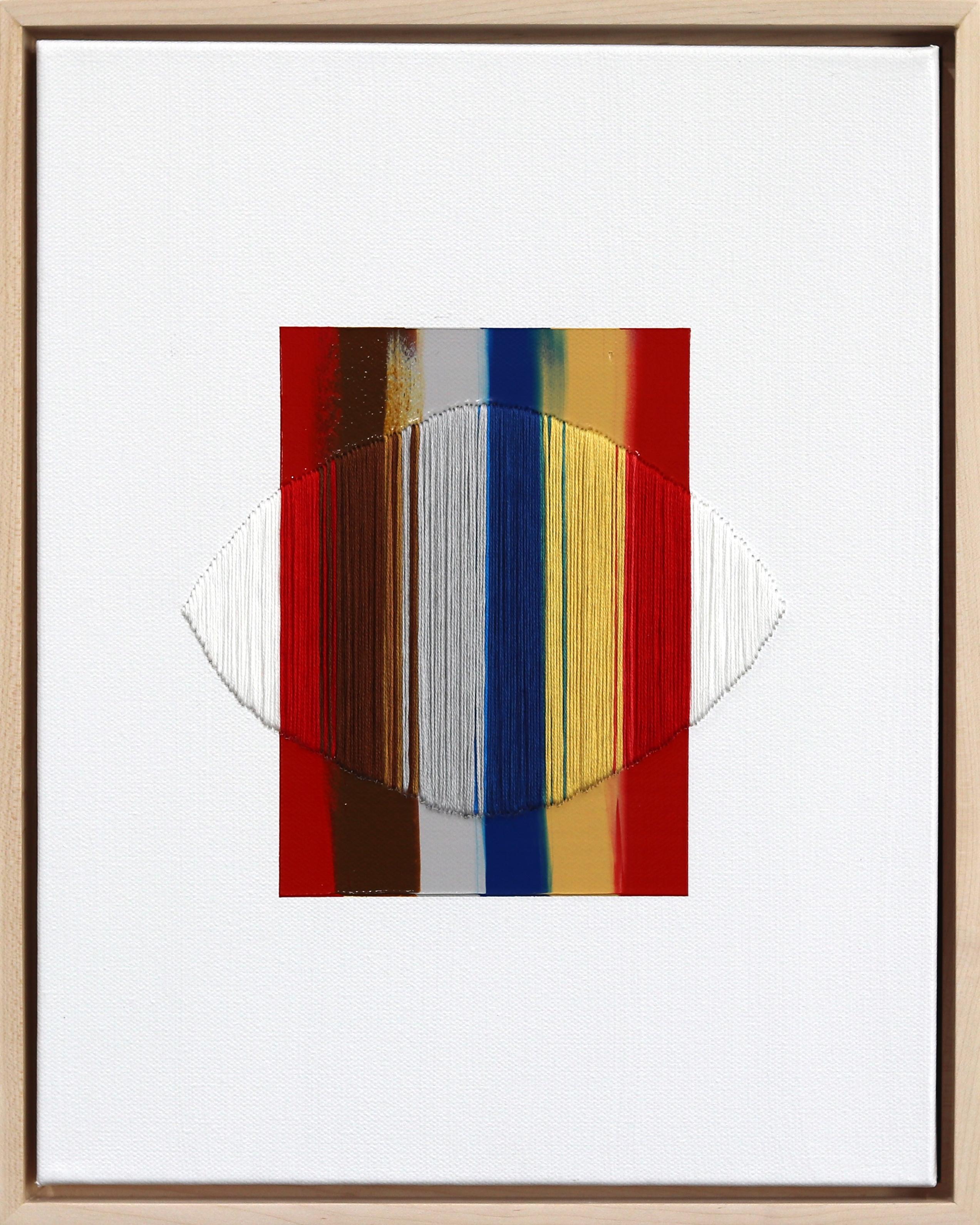 Las palabras que llamaba mi corazón - Arte abstracto de colores enmarcado