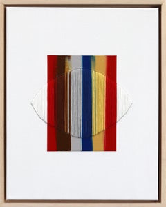 Las palabras que llamaba mi corazón - Arte abstracto de colores enmarcado