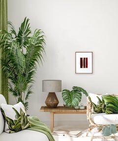 Es gibt kein Gebet, das die Geschichte bereichern kann – gerahmte abstrakte Kunst in Erdtönen