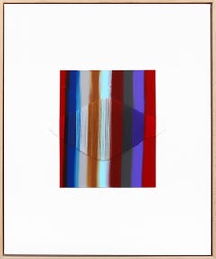 Through This Window, Thin Rivers - Framed Colorful Abstract Art