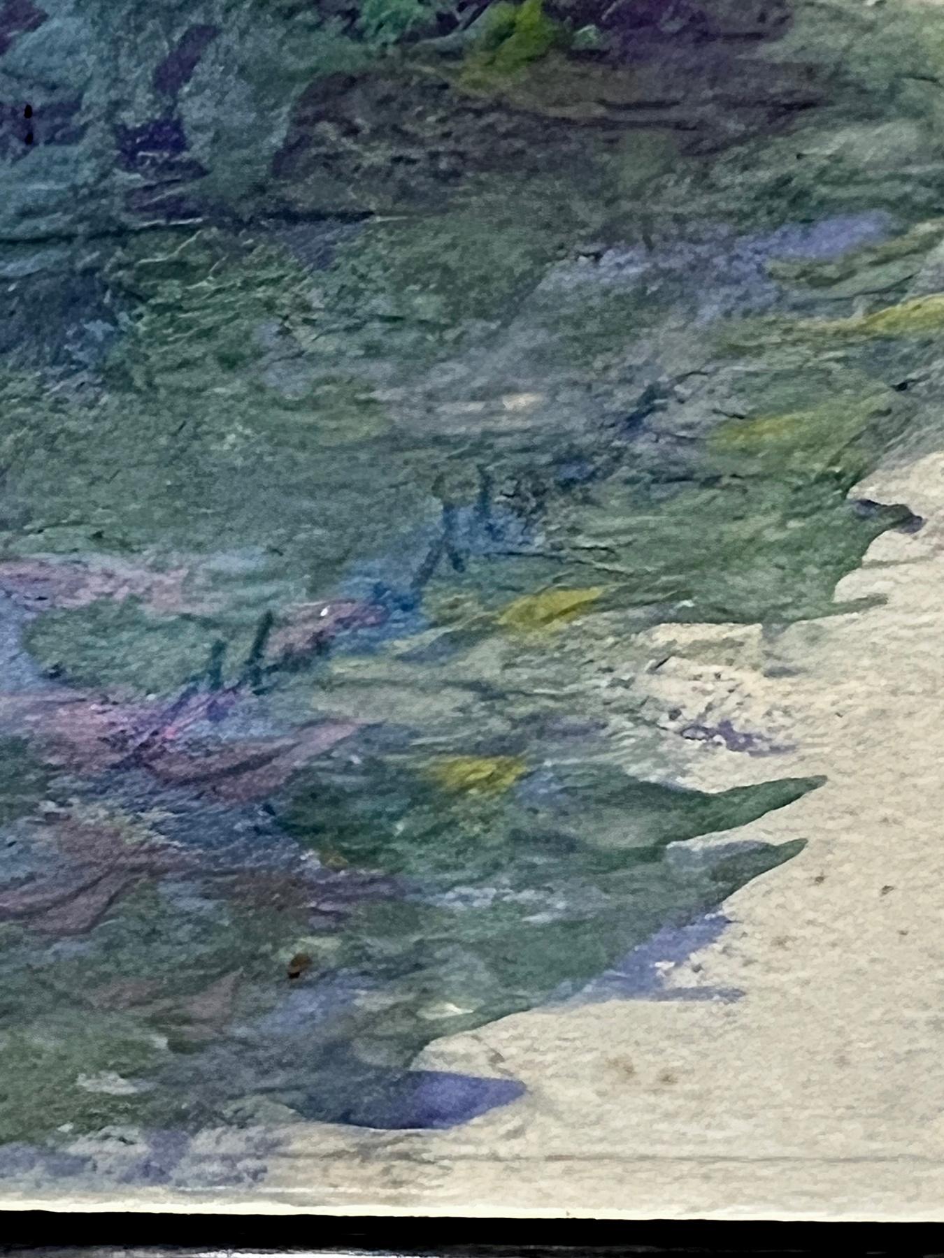 Raul Mina Mora (Américain 1915-1996) Gouache sur carton 'Venise' - Signé en vente 1