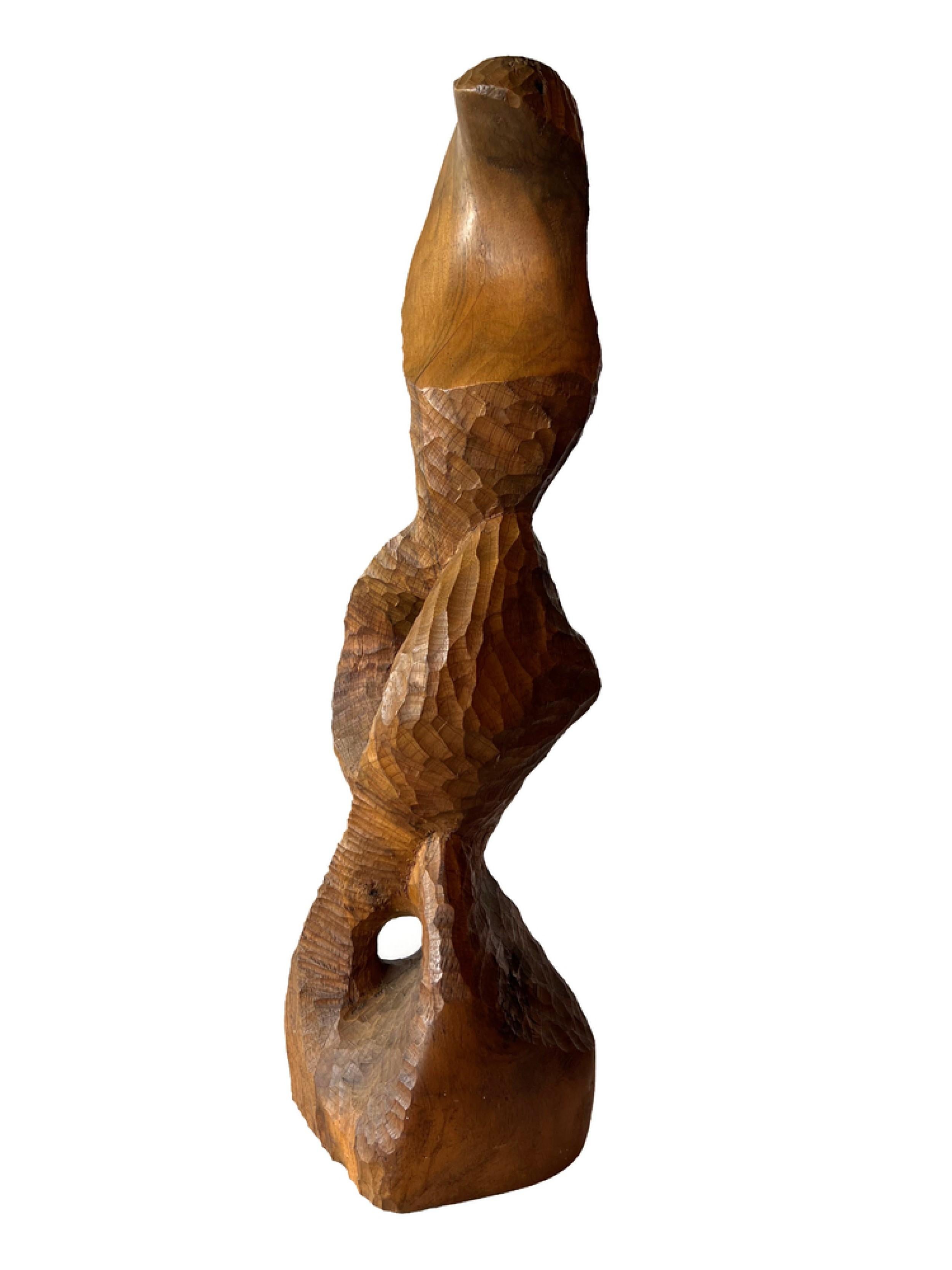 Mid-Century Modern Raul Varnerin Contemporary Argentine Abstract Wood Sculpture For Sale