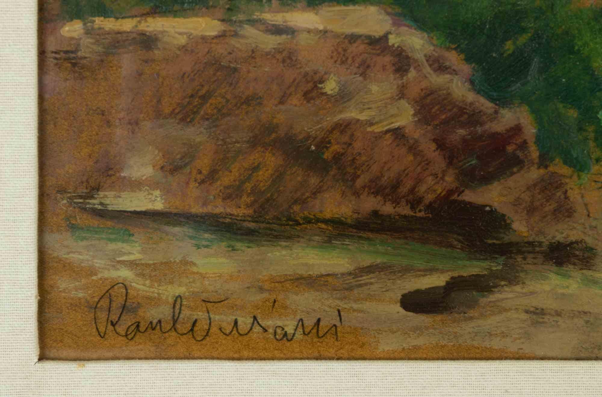 Landscape is an artwork realized by Raul Viviani (1883-1965). 

Oil on Board, mid-20th Century.

28 x 32 cm ; 50 x 54 cm with frame.

Handsigned in the lower left margin.

Good conditions! 

 
