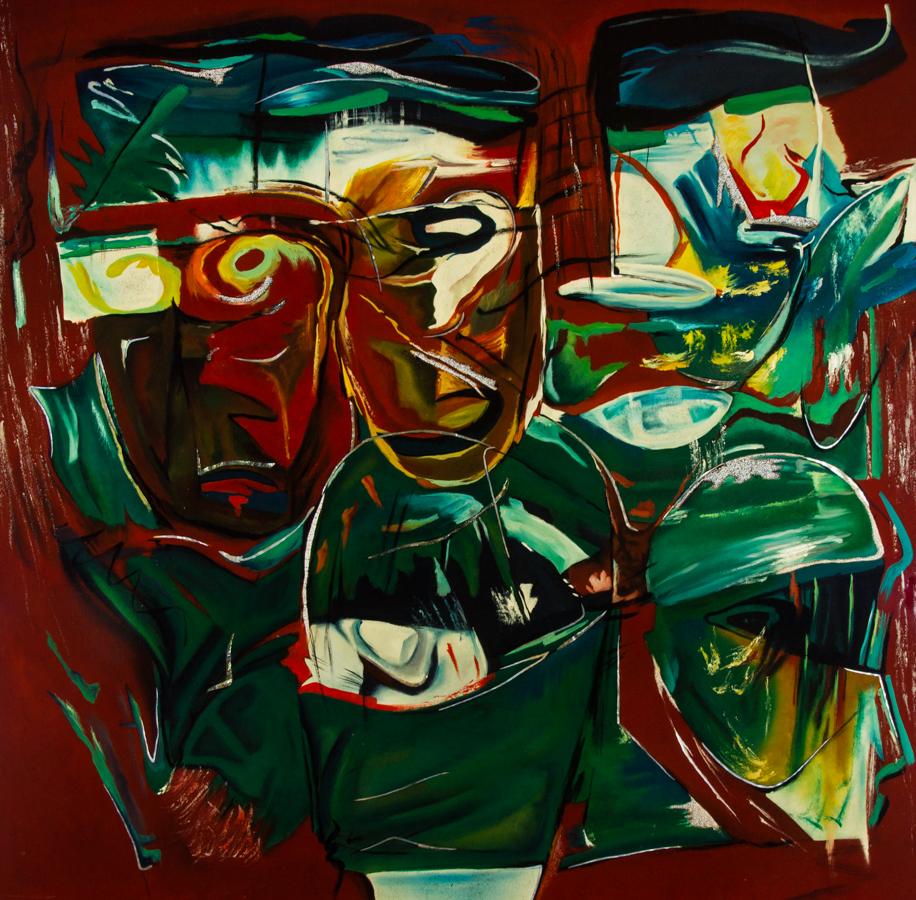 Raupe - 20th Century Mixed Media, Talking Heads 2