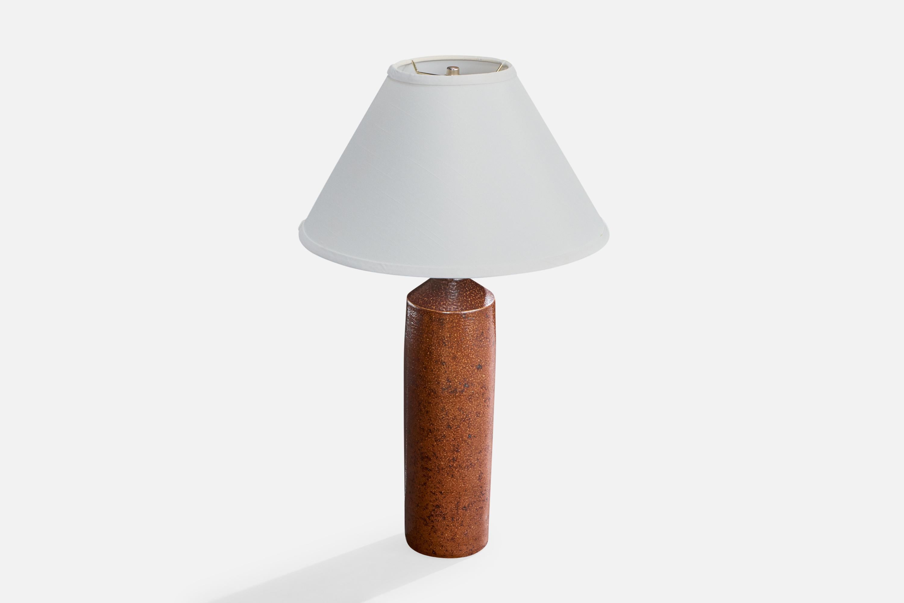 Mid-Century Modern Raus Keramik, Table Lamp, Ceramic, Sweden, 1940s For Sale