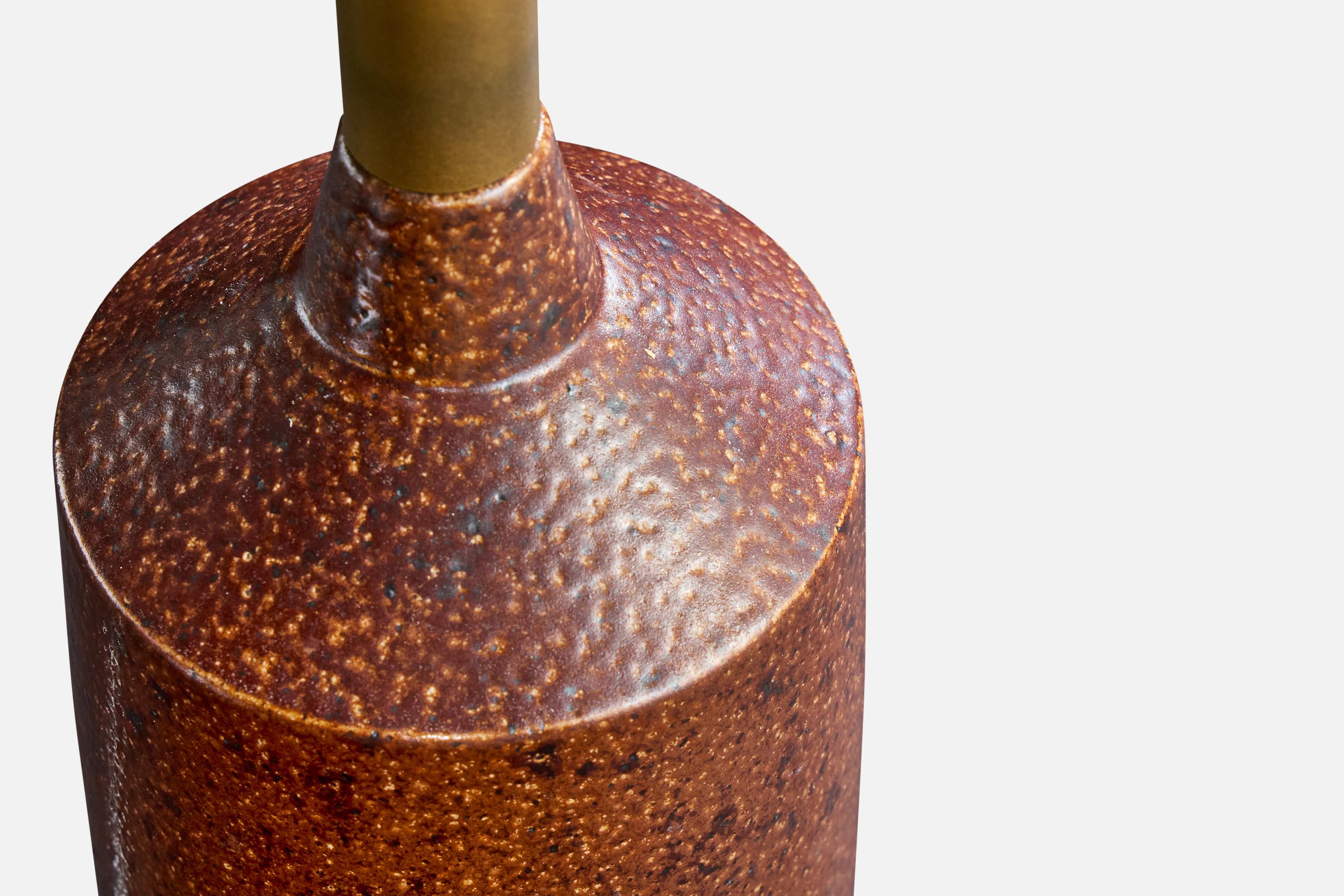 Scandinavian Raus Keramik, Table Lamp, Ceramic, Sweden, 1940s For Sale