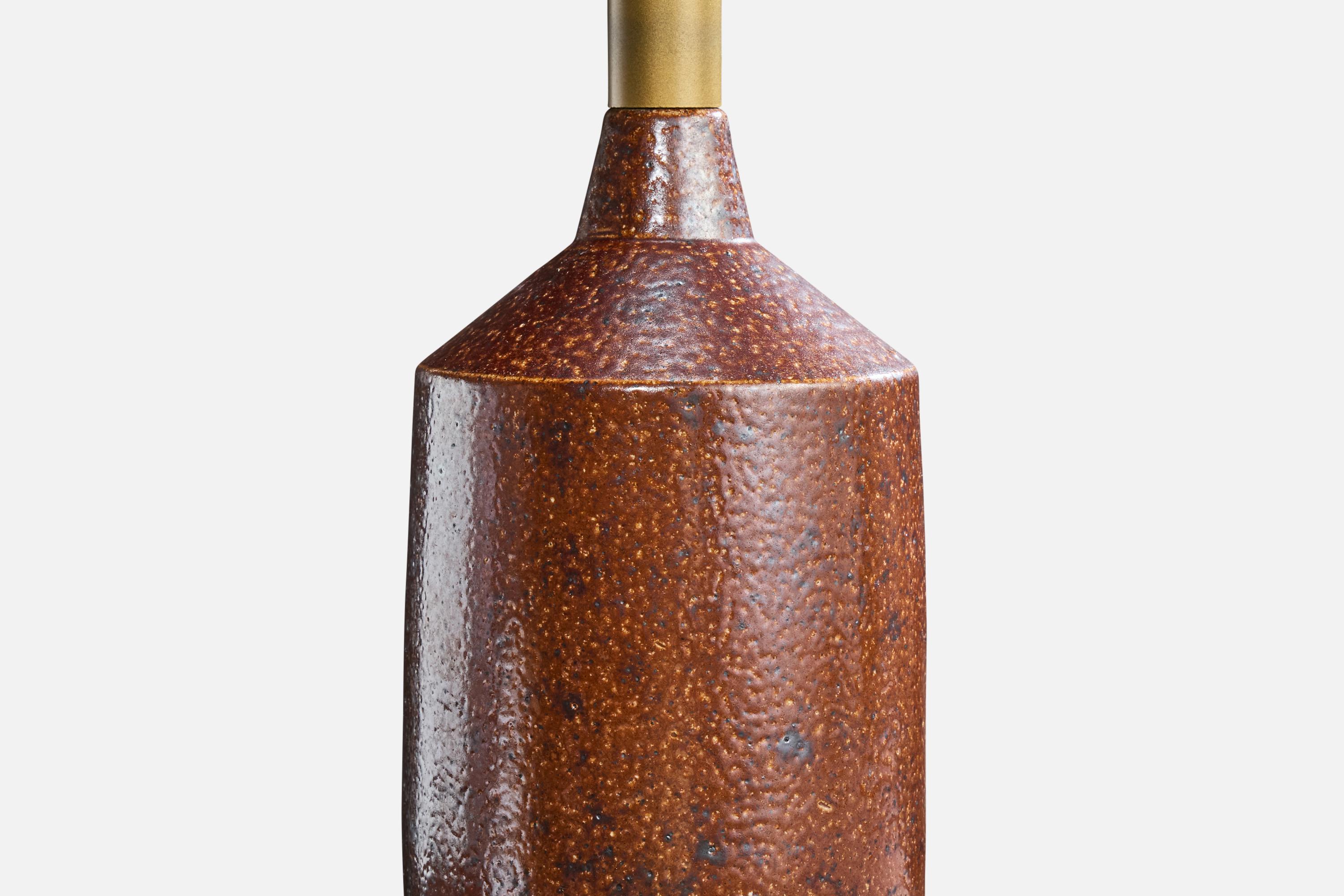 Mid-20th Century Raus Keramik, Table Lamp, Ceramic, Sweden, 1940s For Sale