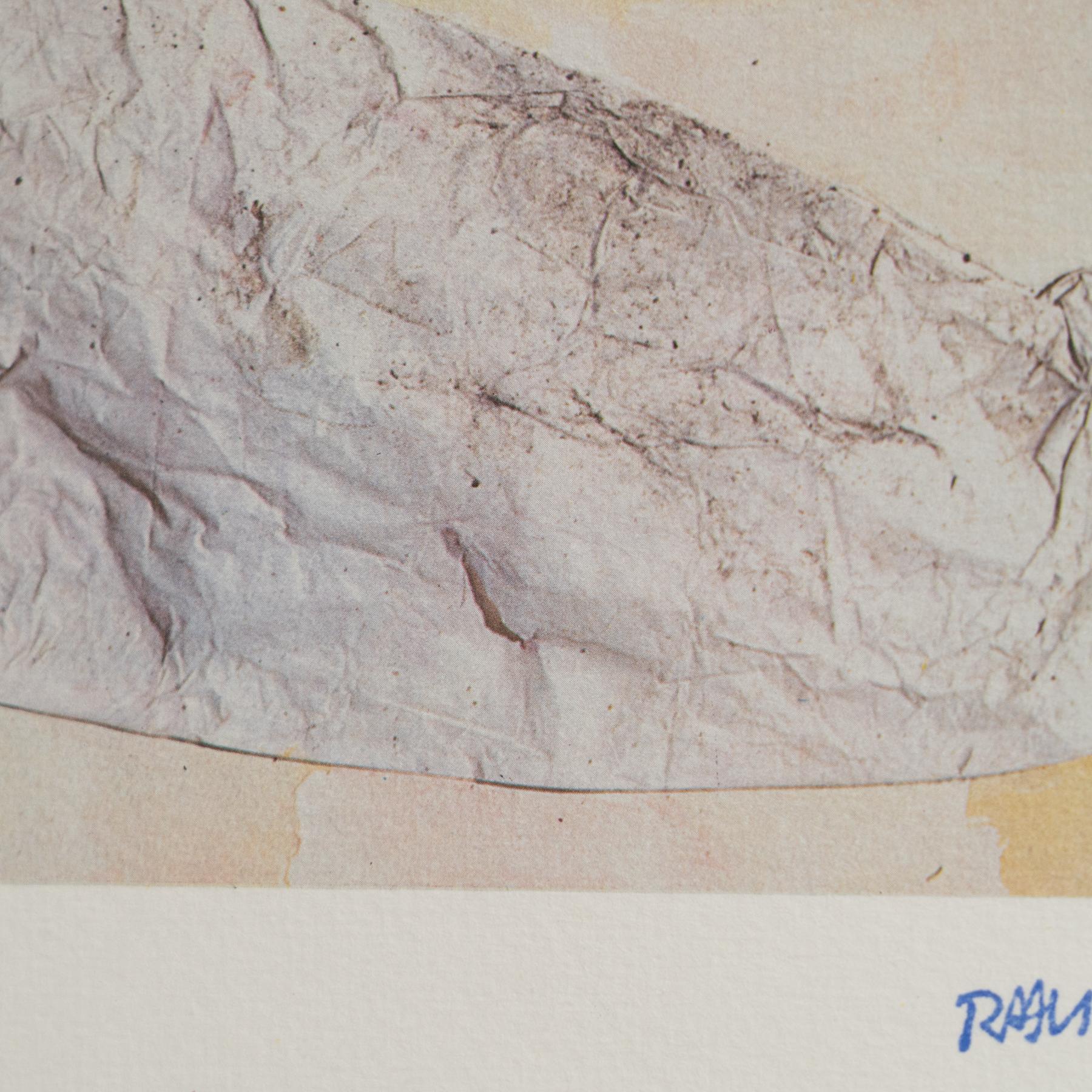 Rauschenberg Framed Limited Edition Photolithography, circa 1970 For Sale 5