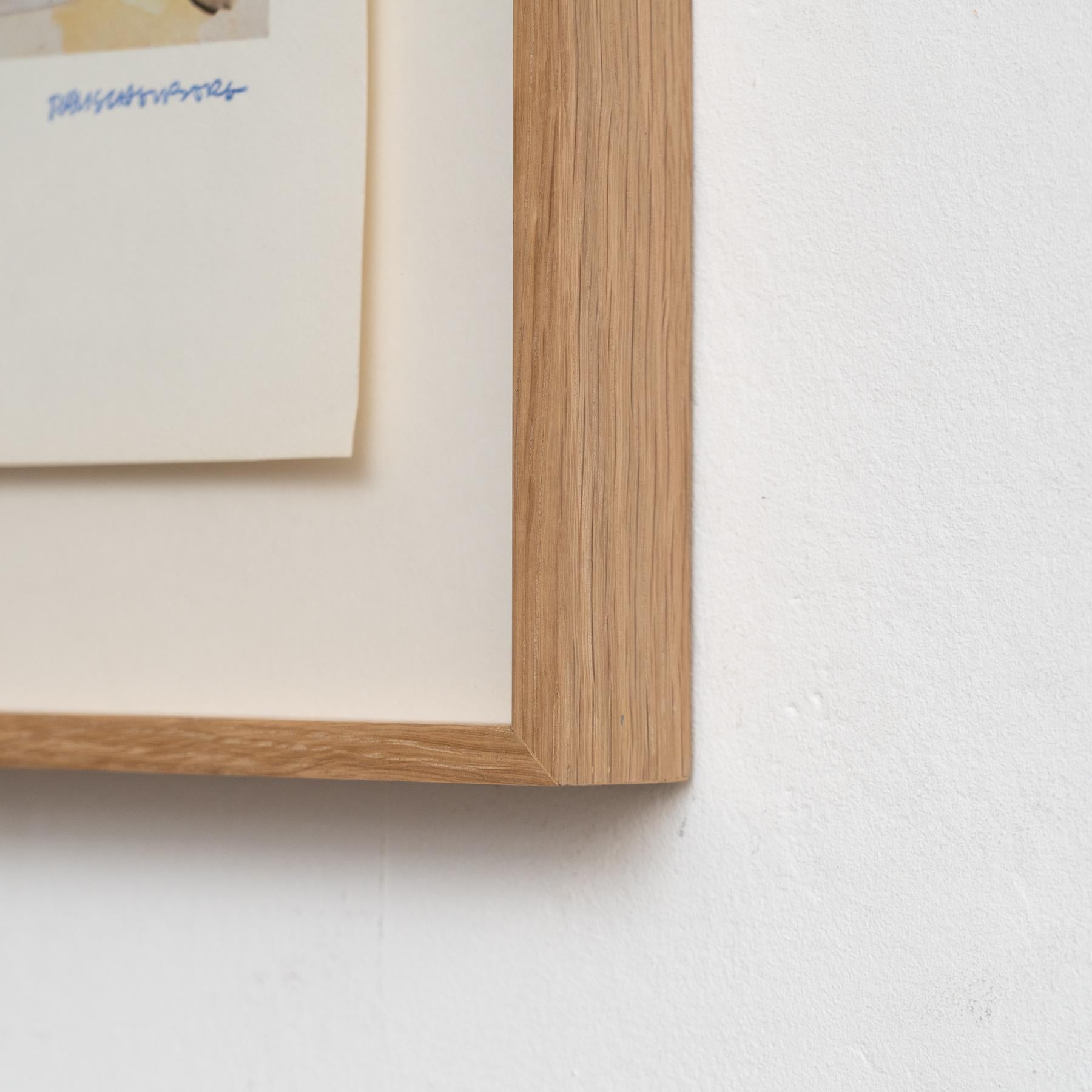 Paper Rauschenberg Framed Limited Edition Photolithography, circa 1970 For Sale