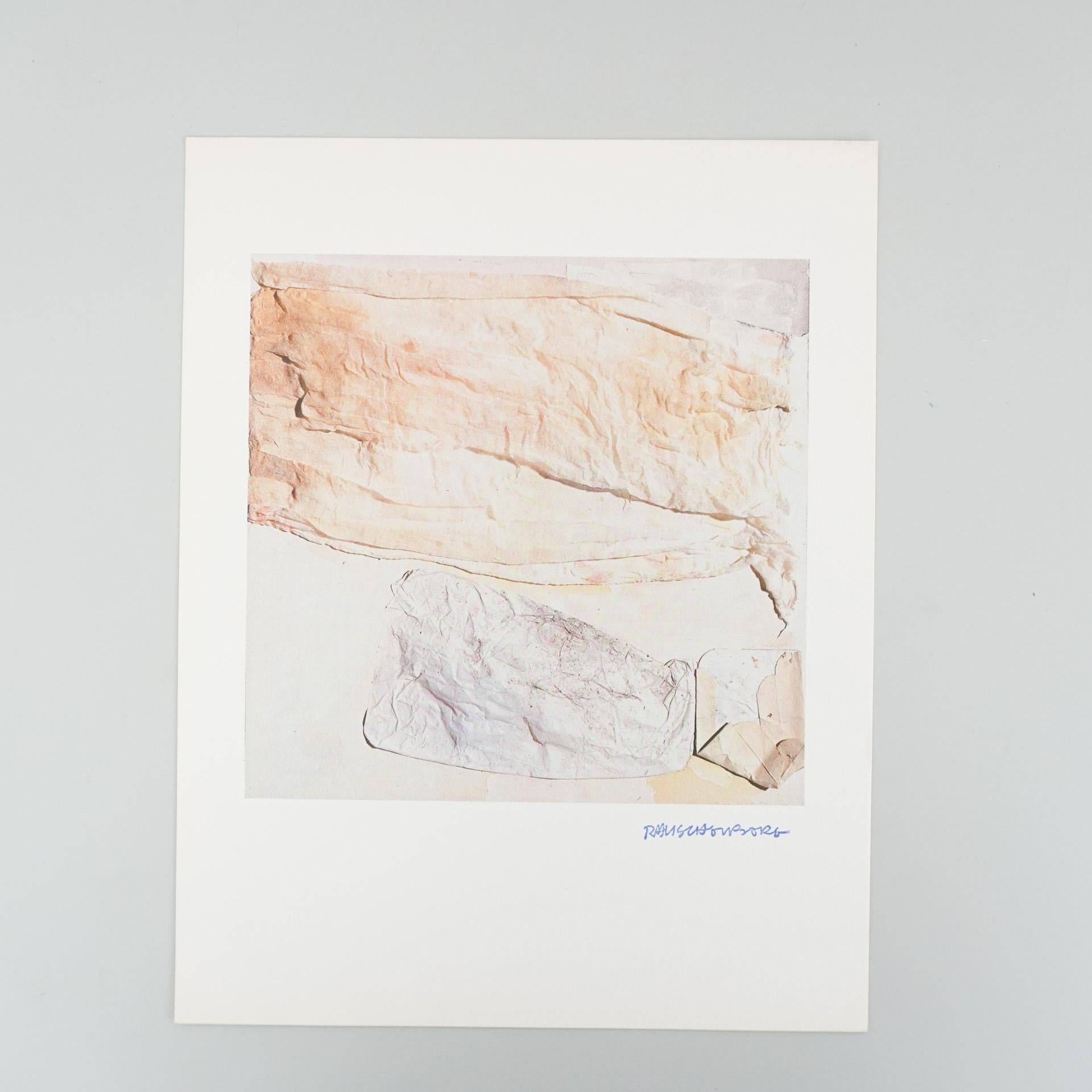 Rauschenberg, photolithographie en édition limitée, vers 1970 en vente 3