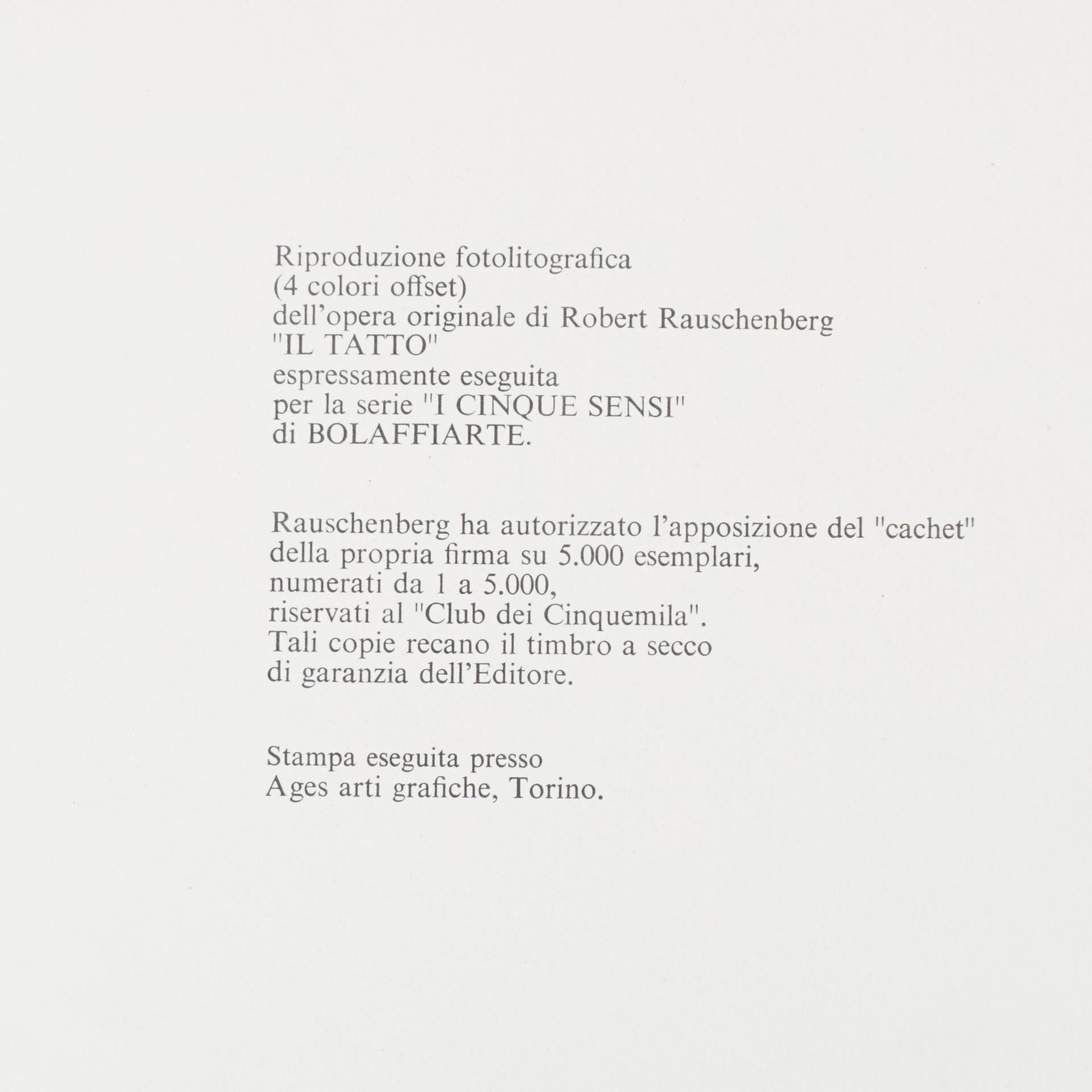 Rauschenberg, photolithographie en édition limitée, vers 1970 en vente 4