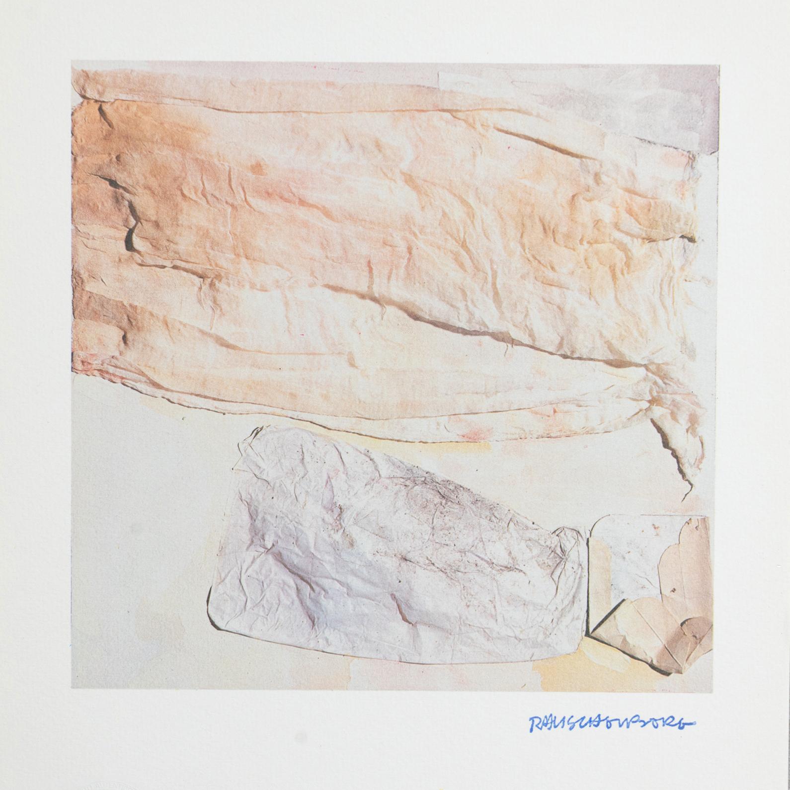 Rauschenberg Limited Edition Photolithography, circa 1970 In Good Condition For Sale In Barcelona, Barcelona