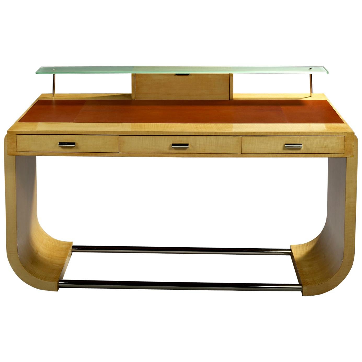 Raval & Bertrand, Sycamore Lady's Desk, 1931 For Sale