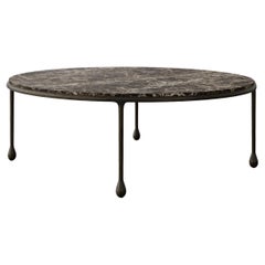 "Ravelle" Marble and Iron Coffee Table by Christiane Lemieux "Ravelle" Marble and Iron Coffee Table by Christiane Lemieux