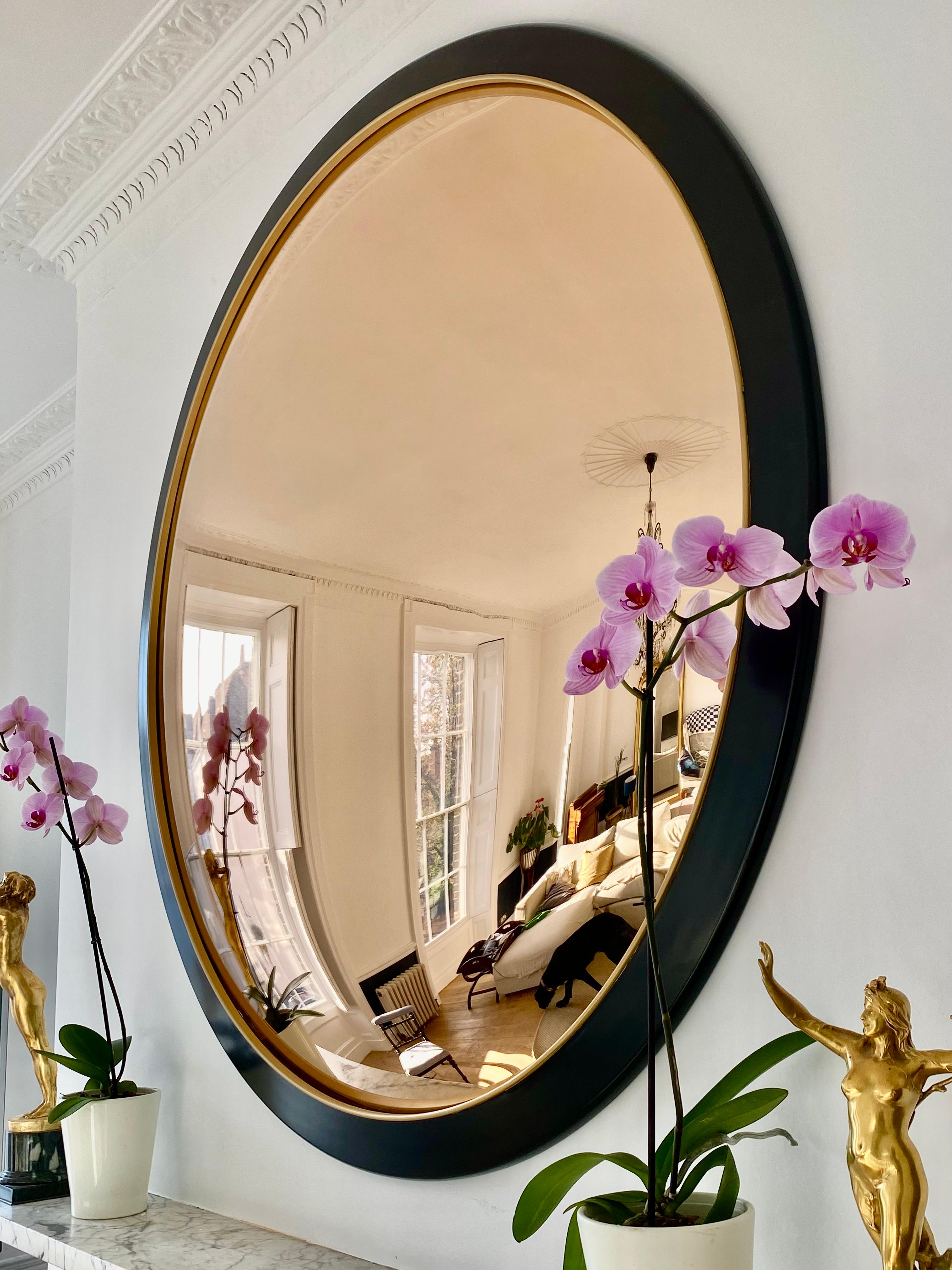 Ravello Nero Convex Mirror 52