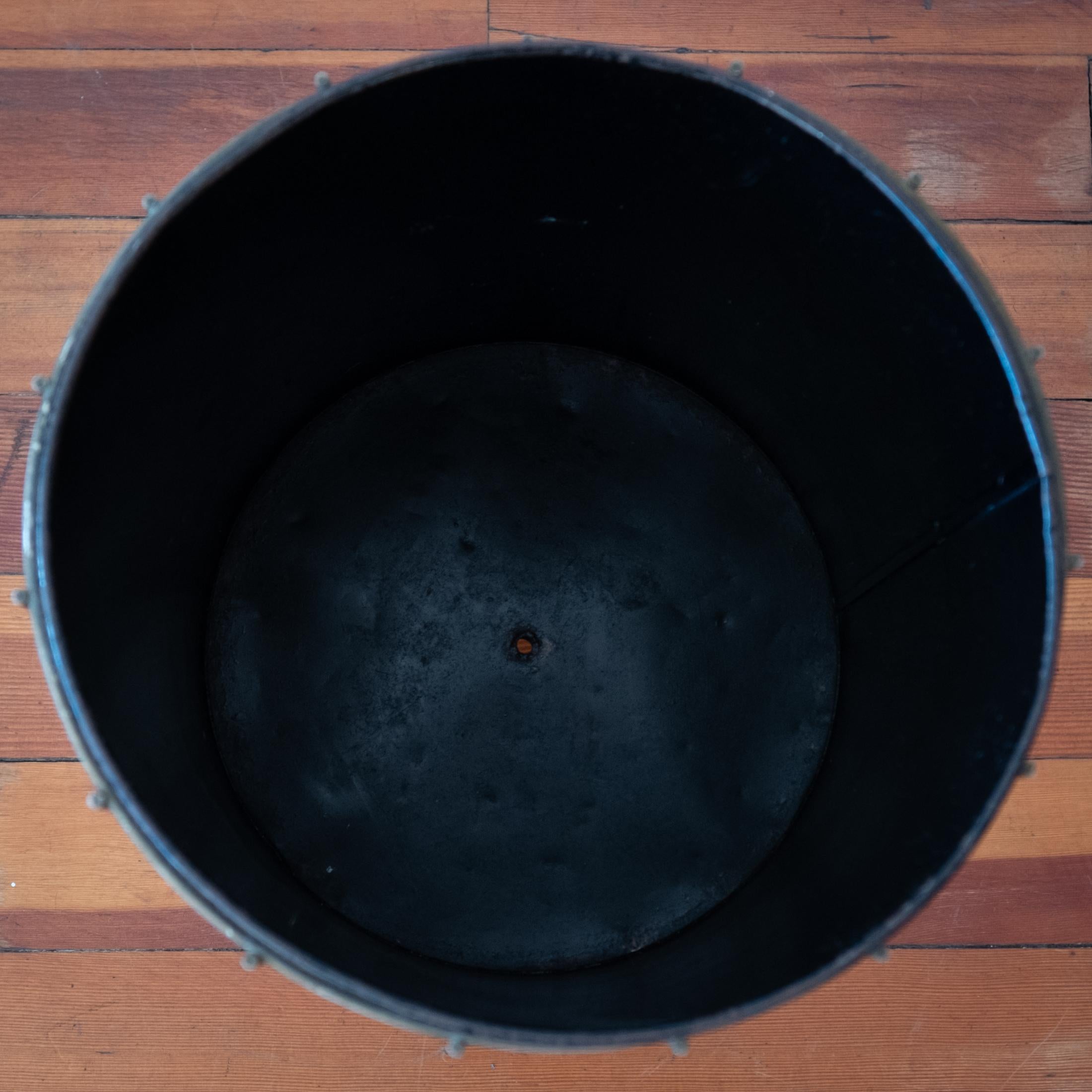 Raveneare Mid Century Brass Hairpin Waste Basket Trash Can 1