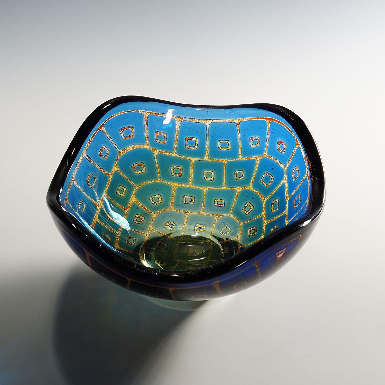 Ravenna Bowl by Sven Palmquist for Orrefors, Sweden 1950s In Good Condition For Sale In Berghuelen, DE
