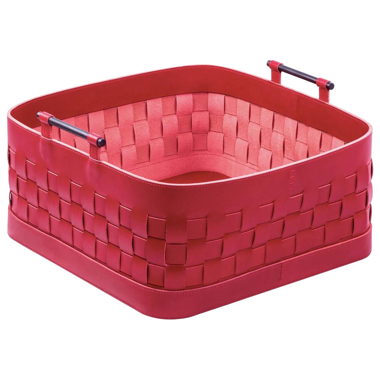 Ravenna Large Tall Square Basket For Sale at 1stDibs