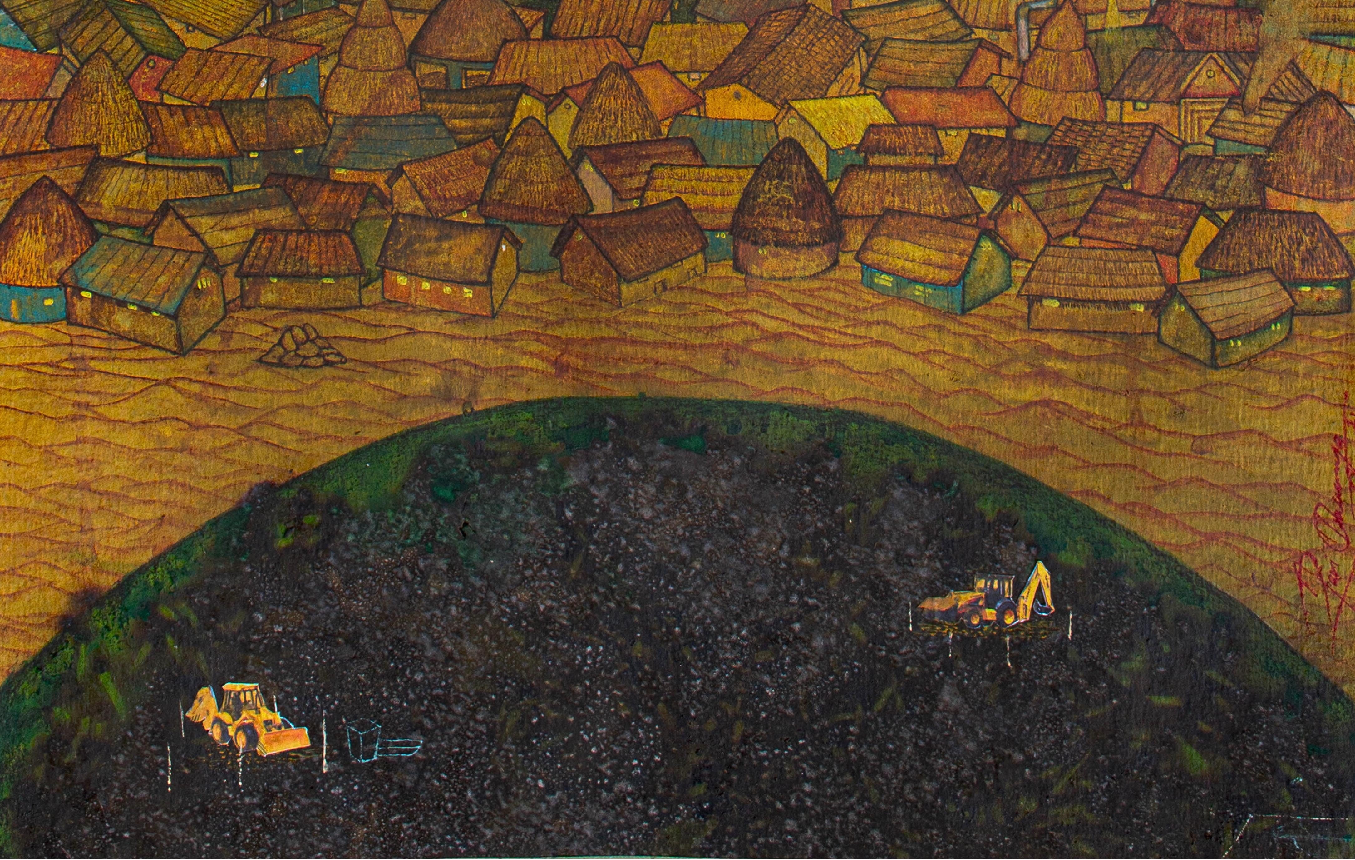 Migration II - Painting by Ravi Chaurasiya 