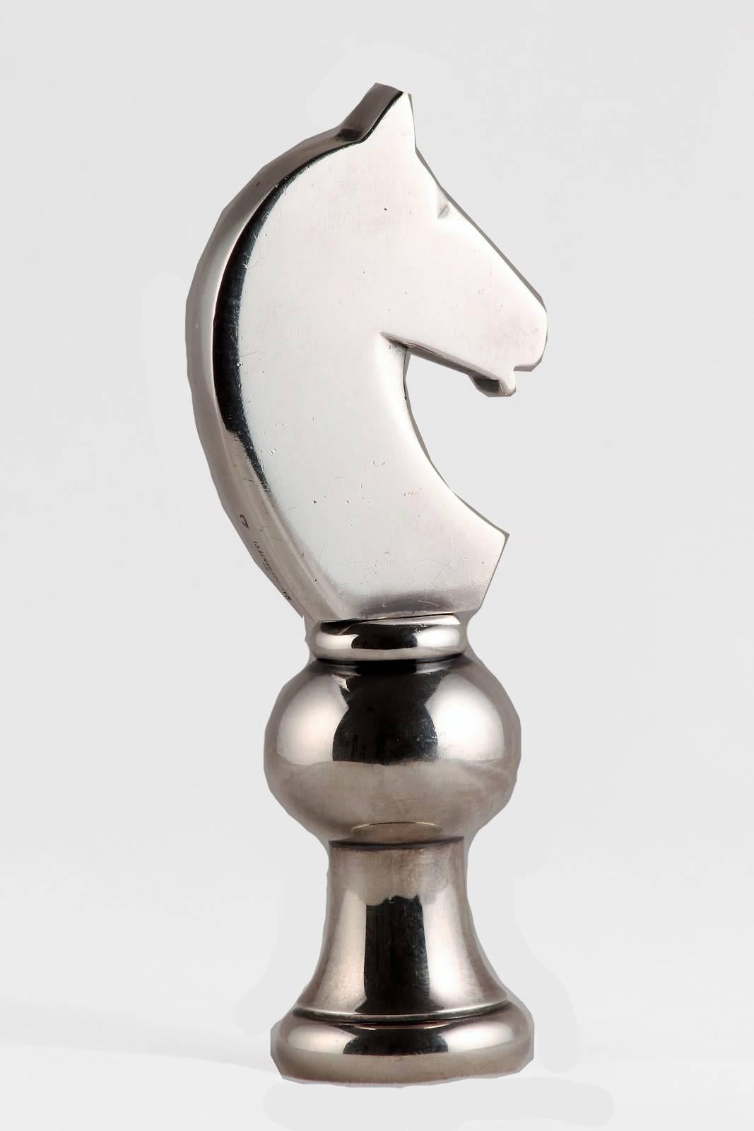 Women's or Men's Ravinet d'Enfert for Hermes Silver Equestrian Paper Weight Bottle Opener 70s
