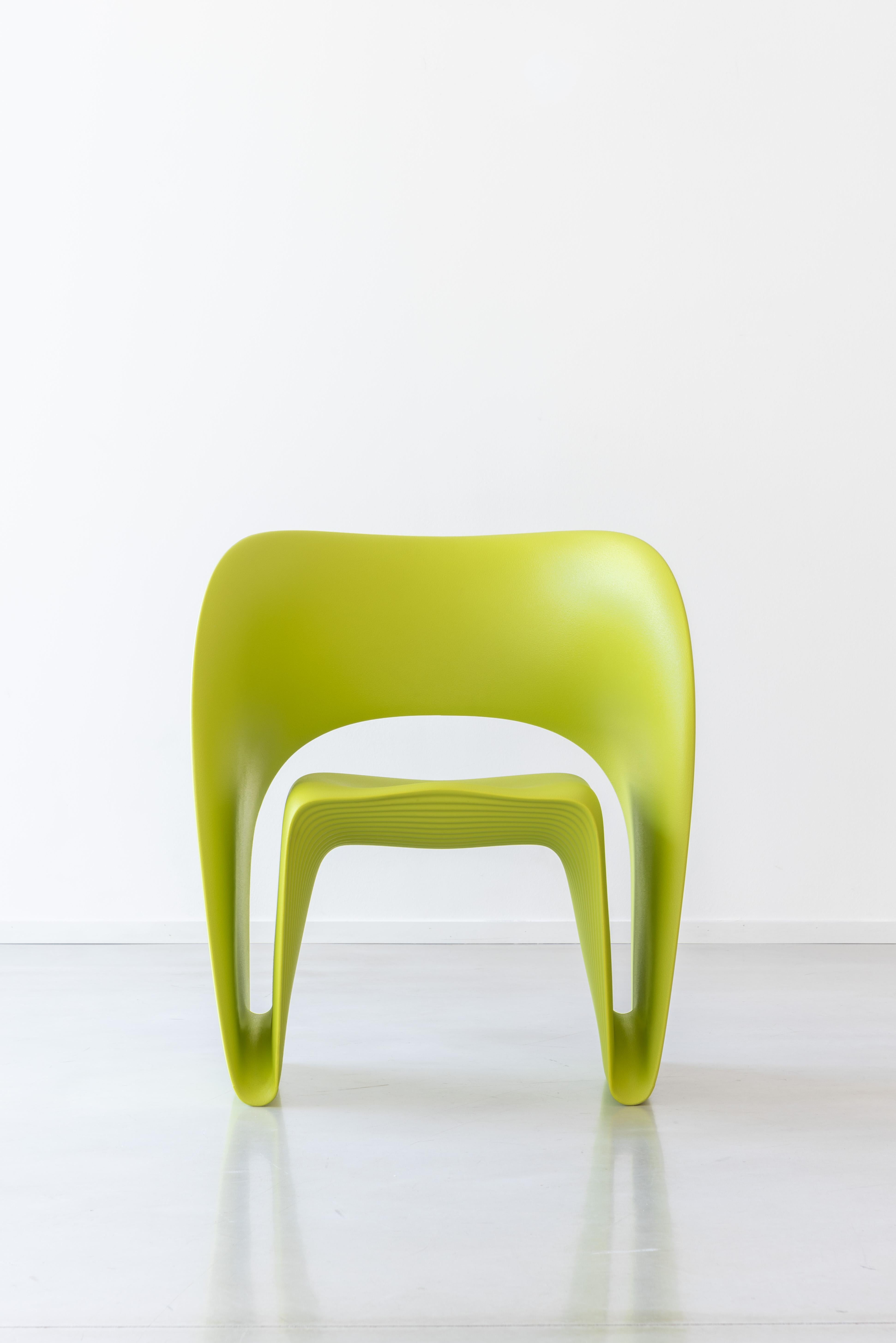 Raviolo LowChair in Olive Green  by Ron Arad for MAGIS For Sale 8