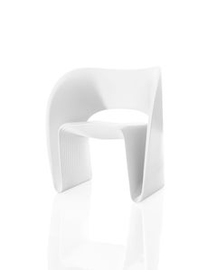 Raviolo LowChair in White  by Ron Arad for MAGIS
