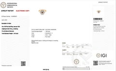 Ravishing 18k Rose Gold Ring w/ 1.98 ct Natural Diamonds IGI Certificate