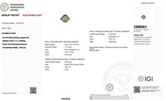 Ravishing 18k White Gold Oval Ring w/ 1.90ct Natural Diamonds IGI Certificate