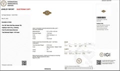 Ravishing 18k Yellow Gold Halo Ring w/ 2.05 ct Natural Diamonds IGI Cert