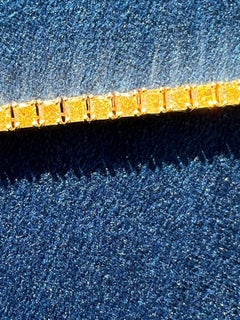 Ravishing 30.02 Carat Fancy Intense Yellow Diamond 18k Gold Line Necklace