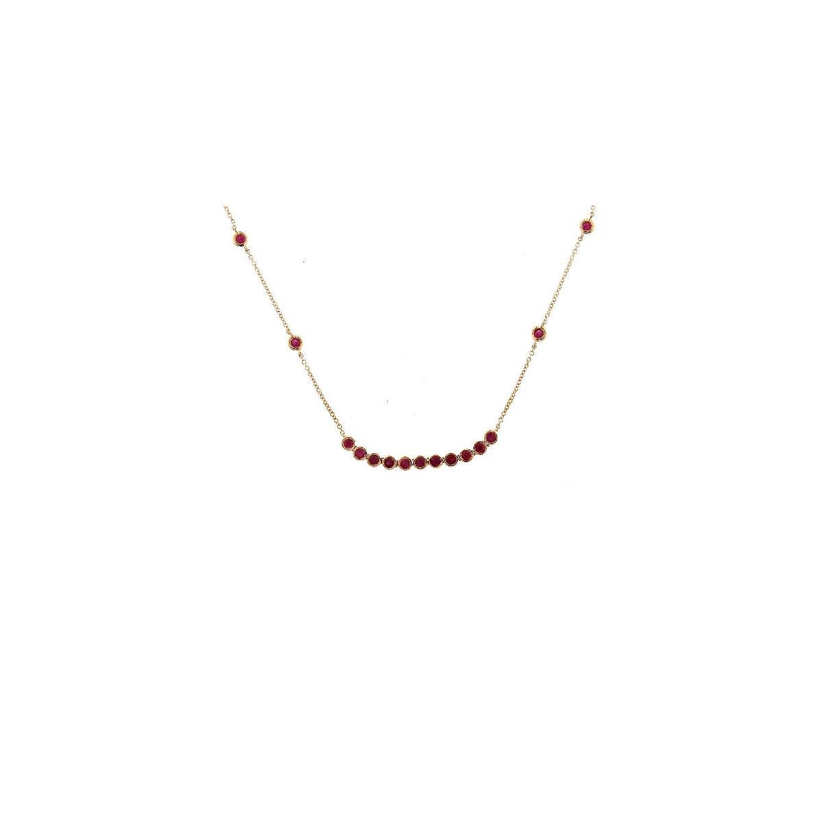 Ravishing Halskette aus 18 Karat Roségold, Diamanten und Amethysten (Brillantschliff) im Angebot