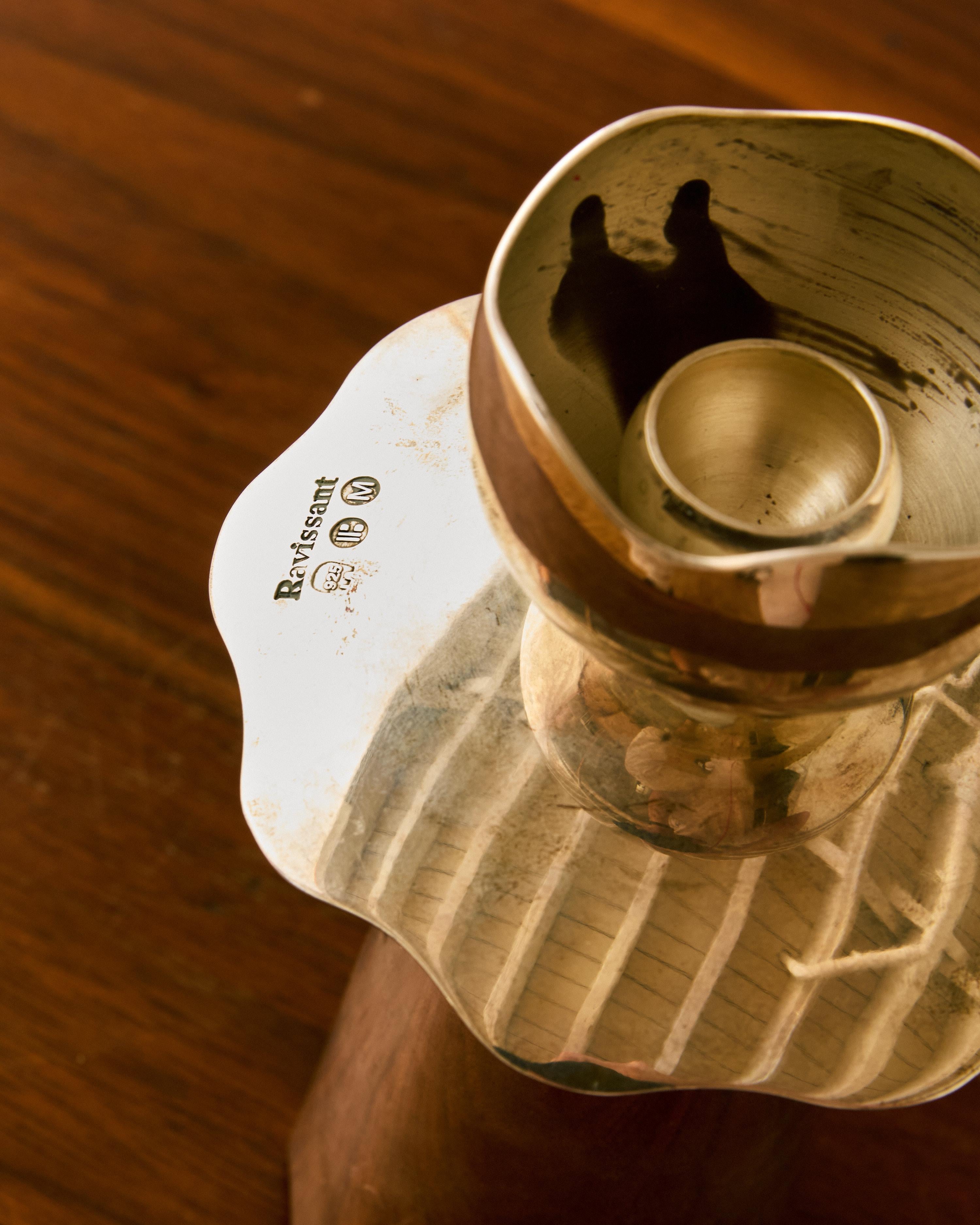 Vaso per fiori in argento Ravissant in vendita 1