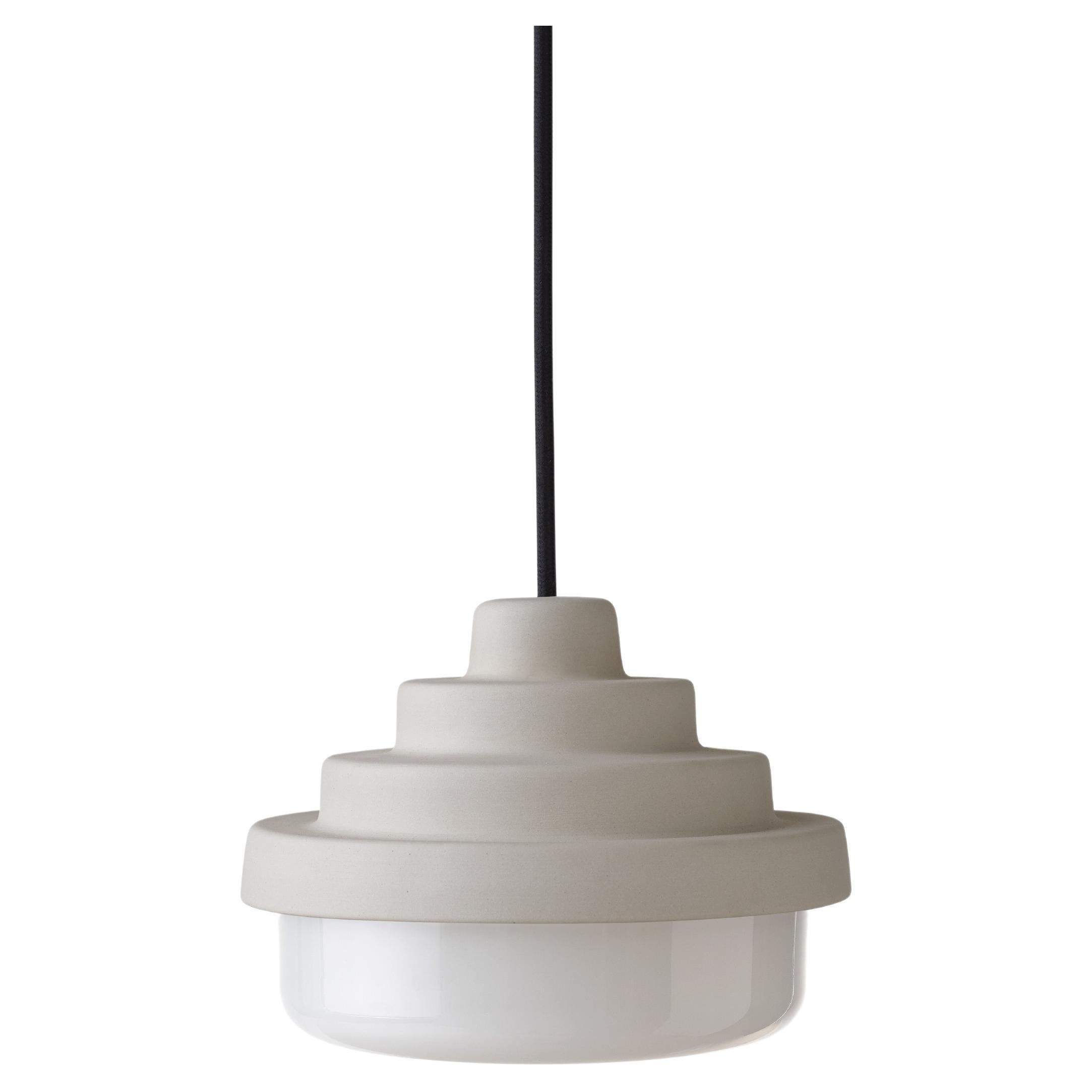Raw and White Honey Pendant Light by Coco Flip For Sale