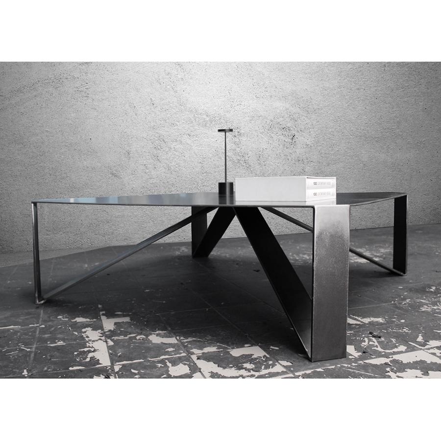 French Raw Angles Coffee Table For Sale