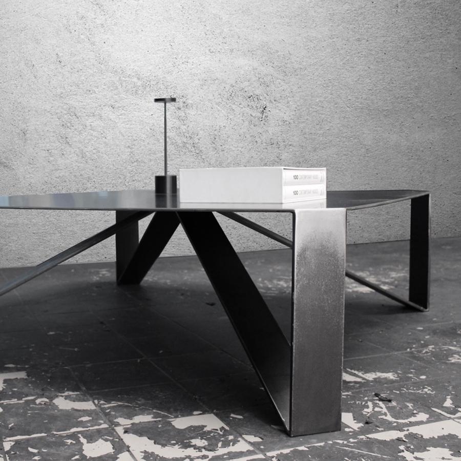 Steel Raw Angles Coffee Table For Sale