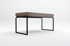 Raw Desk - Modern Handcrafted Desk in Natural Wood with Iron Base