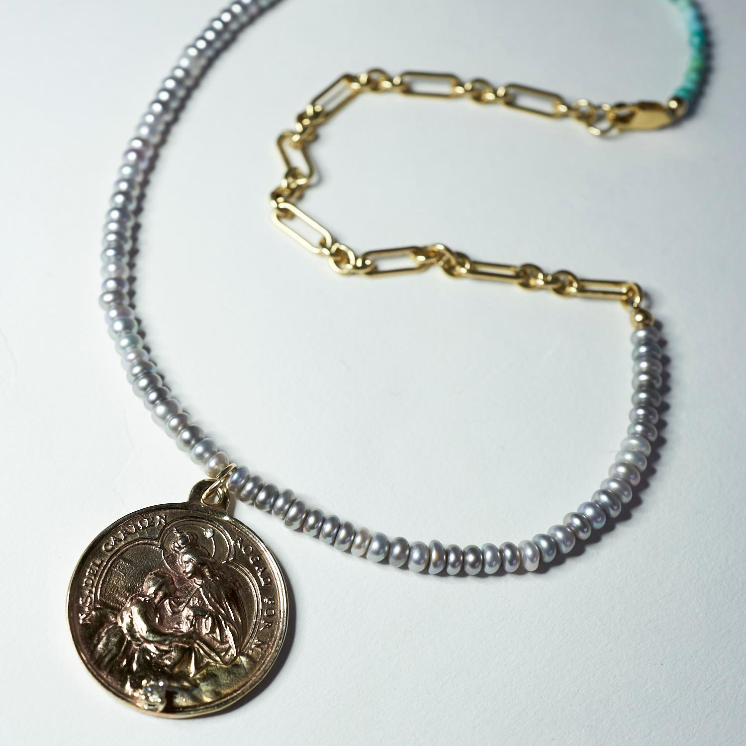 vintage silver coin necklace