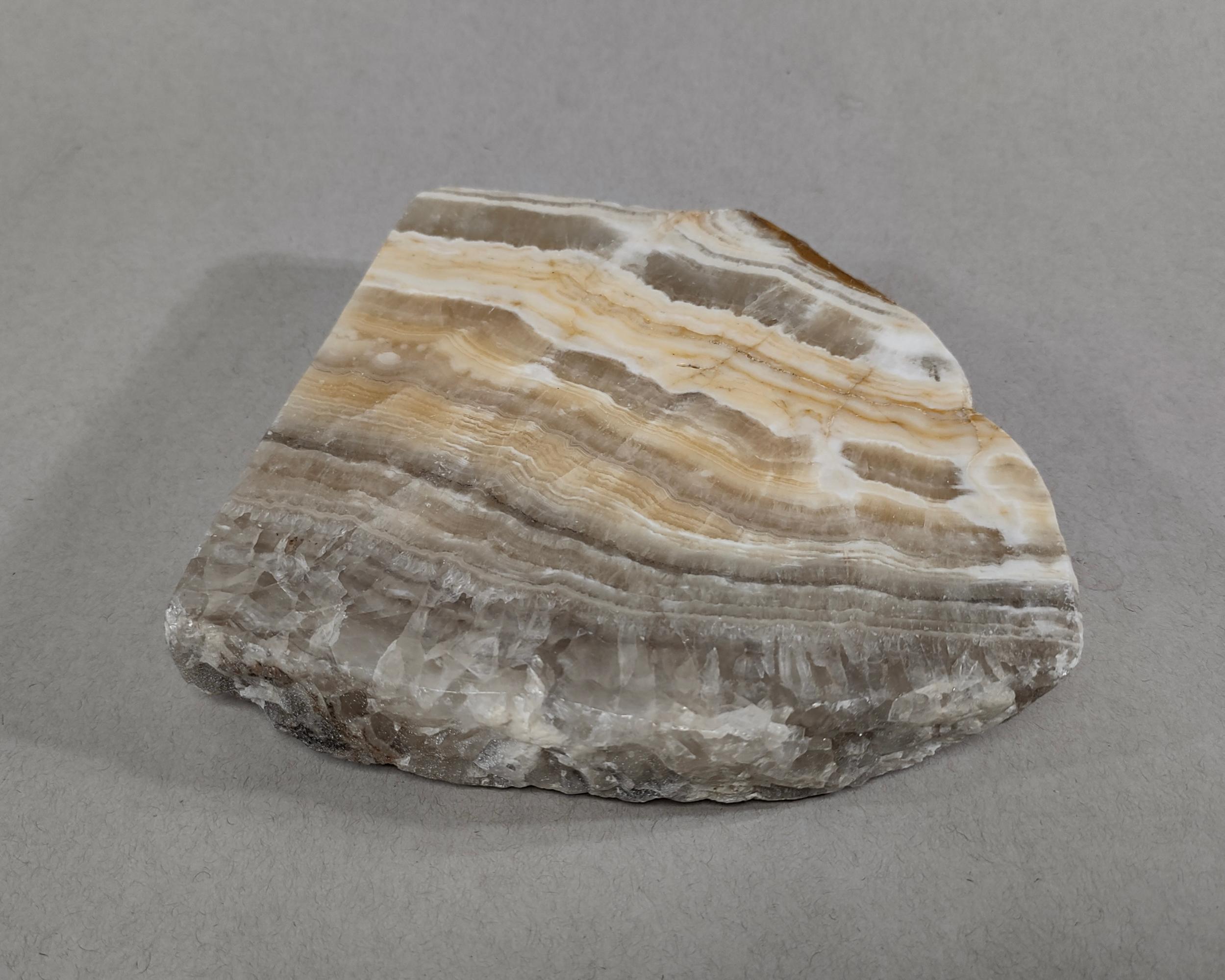 Raw Edge Stone Zebra Calcite Ashtray For Sale 2