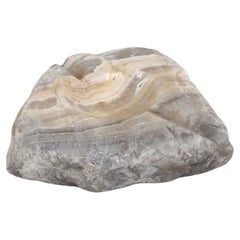 Raw Edge Stone Zebra Calcite Ashtray