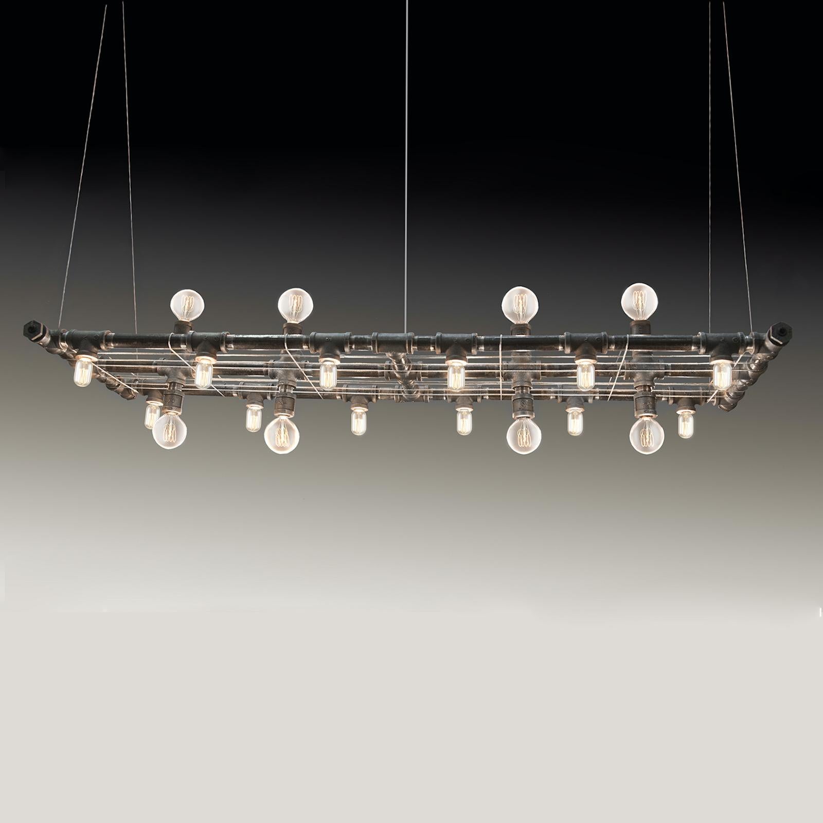 Raw Mini-Banqueting Linear Suspension by Michael McHale In New Condition For Sale In Geneve, CH