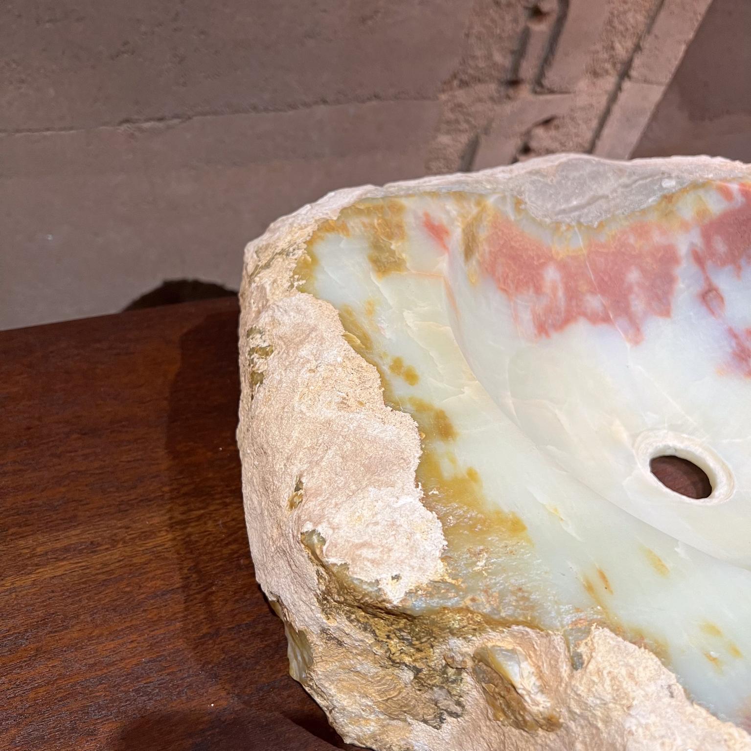 Carved Natural Quartz Stone Sink Basin  For Sale 3